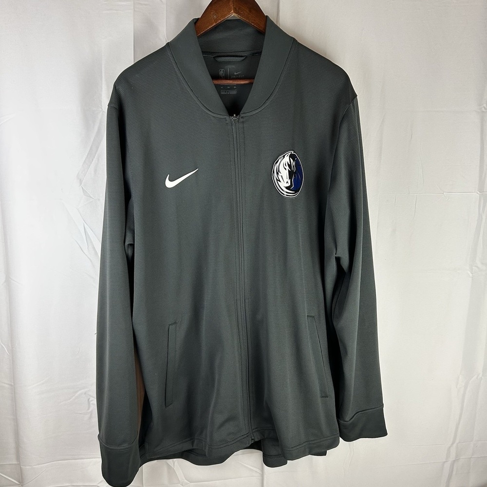 Dallas Mavericks Nike Full Zip Jacket Mens‎ XLT Tall Gray NBA 859059-060